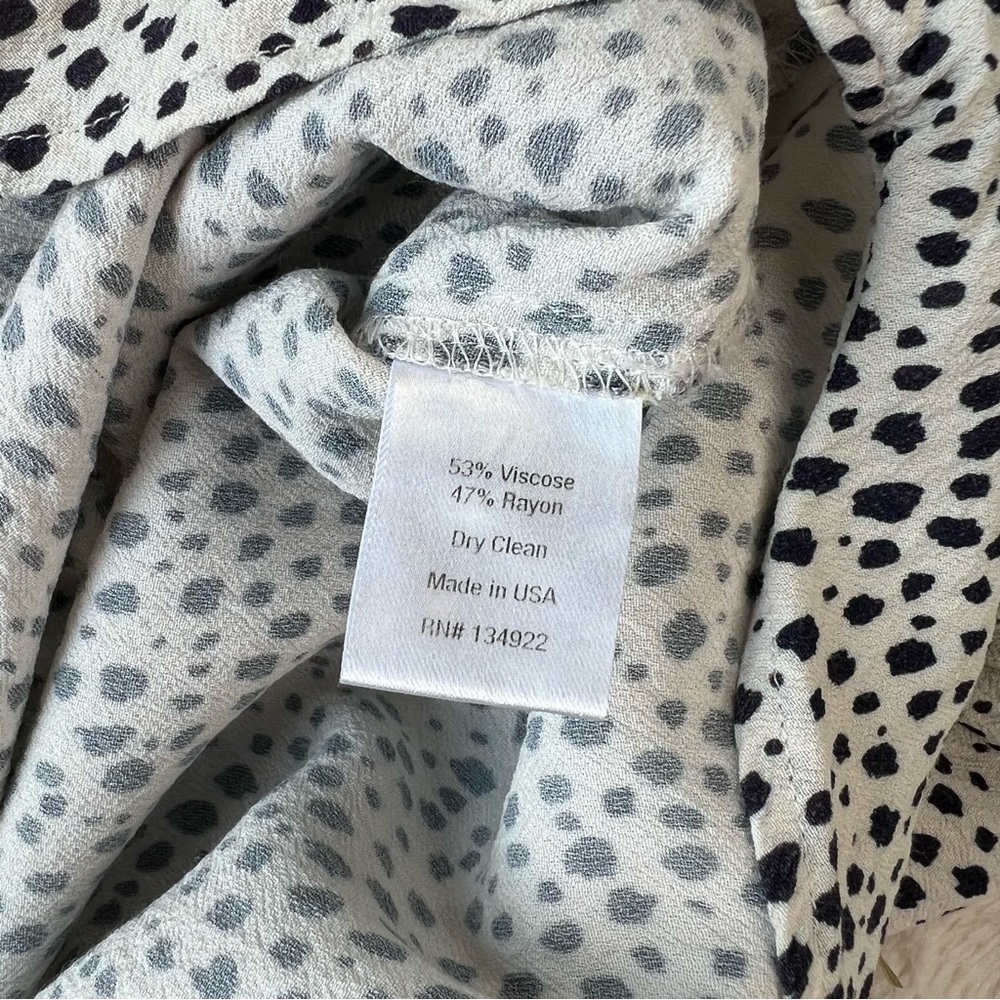 EMERSON FRY black and white cheetah print shirt dress - Picture 8 of 11